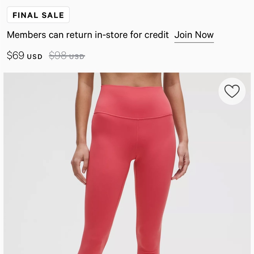 Lululemon Hot Pink High-Rise Align Capri Leggings - Picture 2 of 10